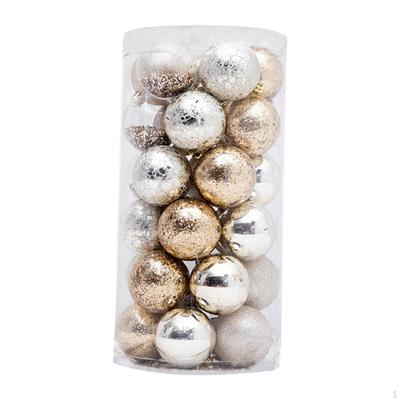 30x Christmas Ball Ornaments Tree Hanging Shatterproof 6cm Charm Pendants for