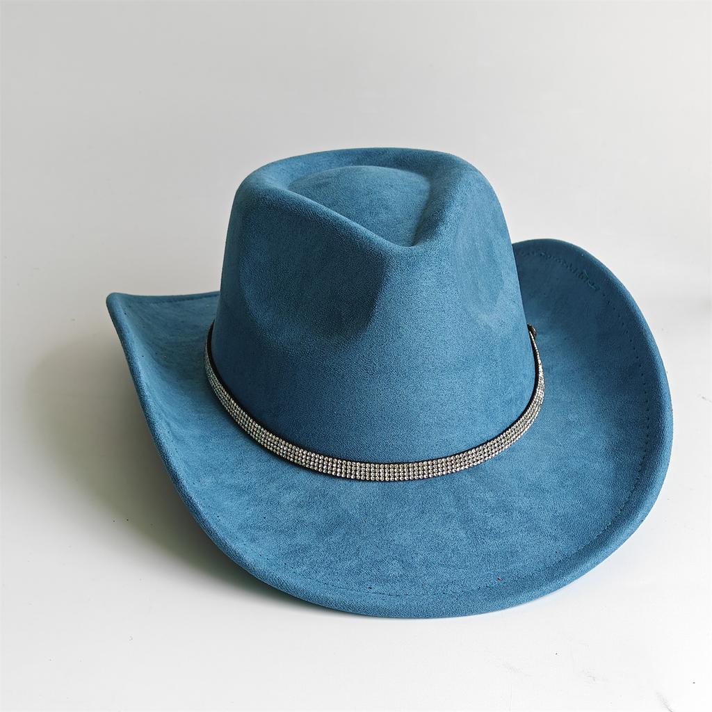 Cowboy Hat for Women and Men with Shapeable Wide Brim - Felt Cattleman Western Hats for Cowboys and Cowgirls Sombreros Vaqueros
