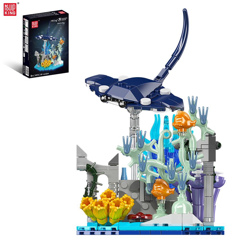 MOC Building Blocks Insect Nature Series - Ant/Cicada/Turtle/Devil Fish/Squid/Grasshopper/Spider Model DIY Toys for Kids Gift