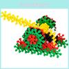 Educational Plastic 3d Snowflake Puzzle Set With Colorful Hexagon Blocks For Kids Learning And Development