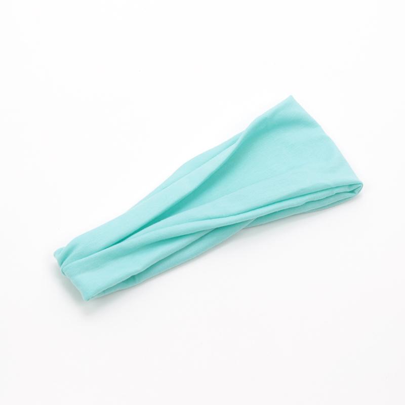 Neue Damen Unifarbene Elastische Haarbänder Yoga Stirnband Mode Turban Make-up Haarreif Vintage Geknotetes Haarband Haarschmuck