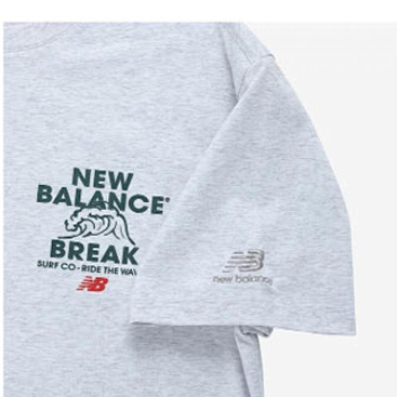 New Balance Half Club  Nbned22623 Lg Summer Wave Graphic Short Sleeve Tee Men