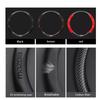 38cm Antislip leder koolstofvezel stuurwielhoes voor Citroen C1 C2 C3 C4 C5 C6 C4L Berlingo Picasso Aircross Sega Elysee