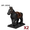 Medieval Soldier Figures Building Block War Horse Jungle Adventure Beast War Wolf Military Waffen Helmet  Armor Sets Blocks Toys