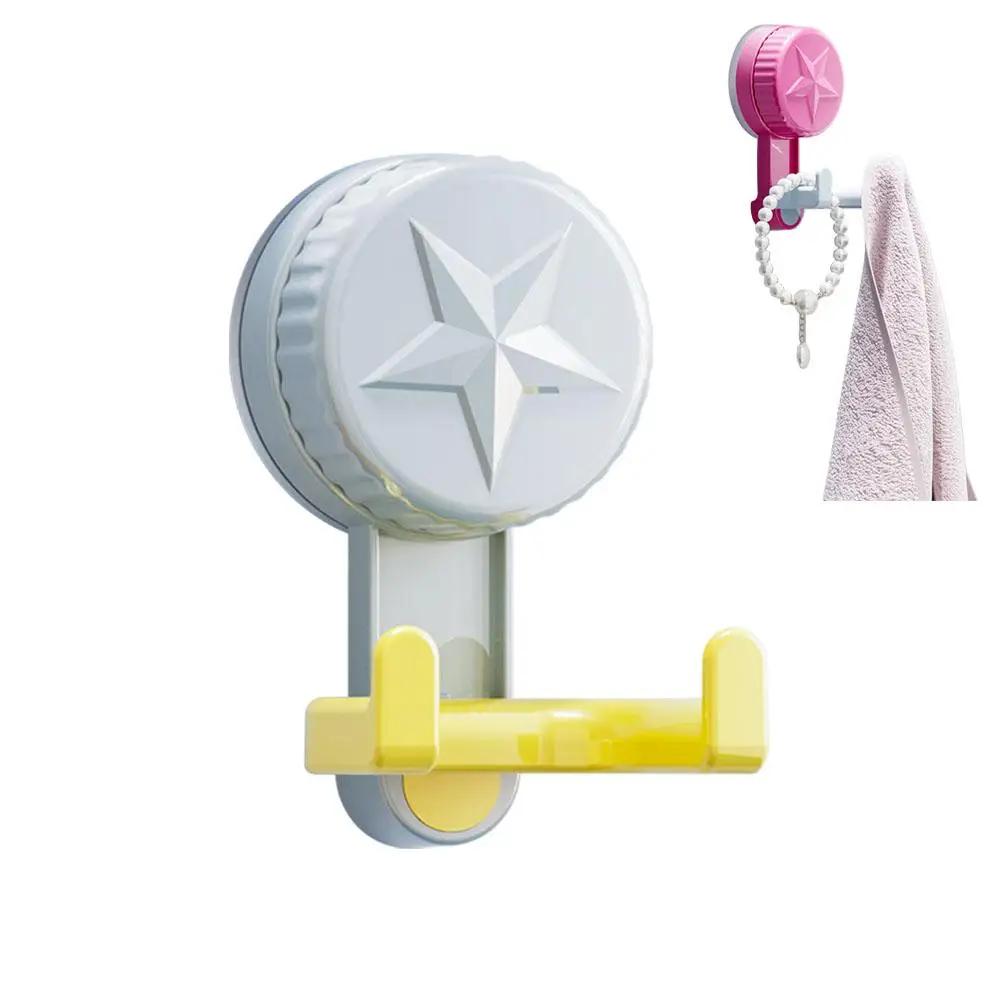 Double Ended Suction Cup Hook Punch Free Strong Bearing Shower Space-Saving Capacity Hang Holder Hooks Household P1B8