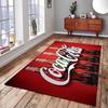 Red Black Splash Coca Cola Logo Non Slip Floor Rug Retro Vintage Drink Brand Washable Indoor Living Room Bedroom Decor Area Carpet