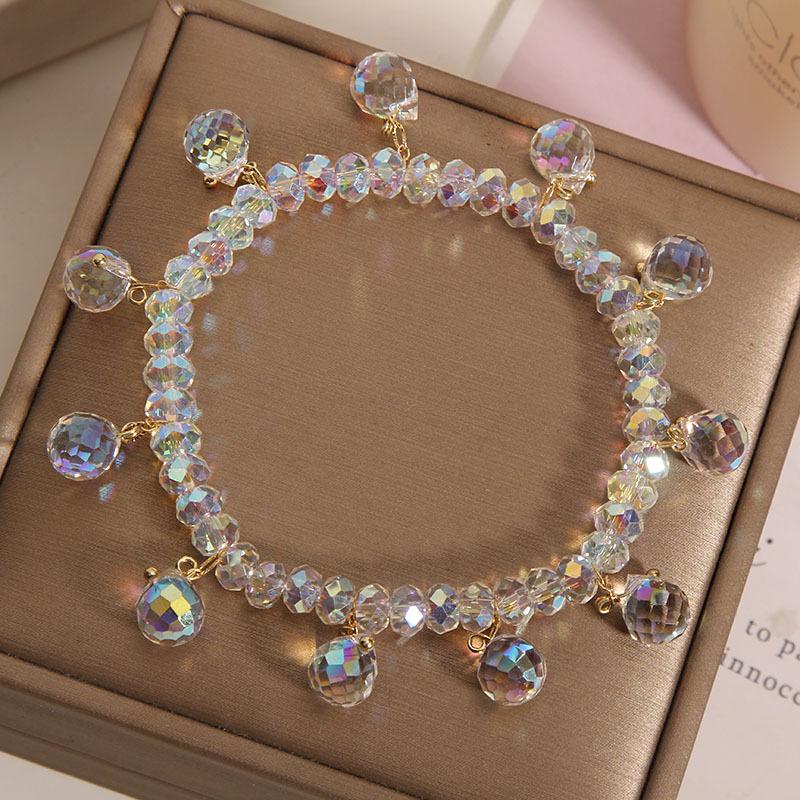 Crystal Fashion Charm Bracelet for Woman New Beaded Bracelet Lucky Bracelet Fashion Design Jewelry Accessories
