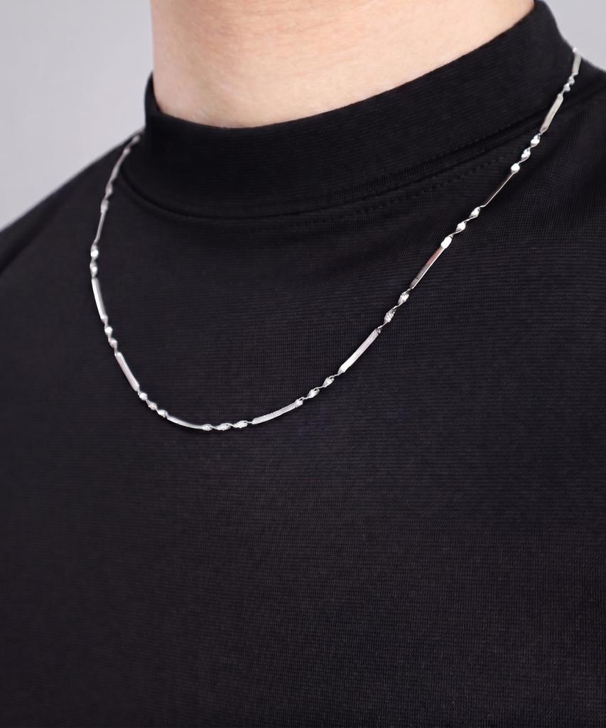 Bassclef Men'S Surgical Steel Necklace Clef Axis Bar Nec