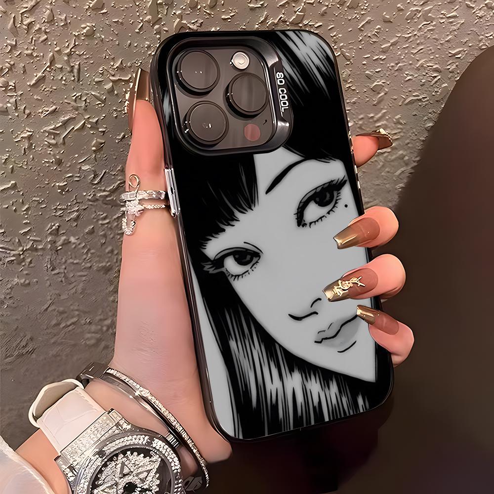 I-Ito J-Junji T-Tomie Phone Case For IPhone17 Air 16 15 14 Plus 13 12 11 Pro XS Max Silver Black Bumper Case