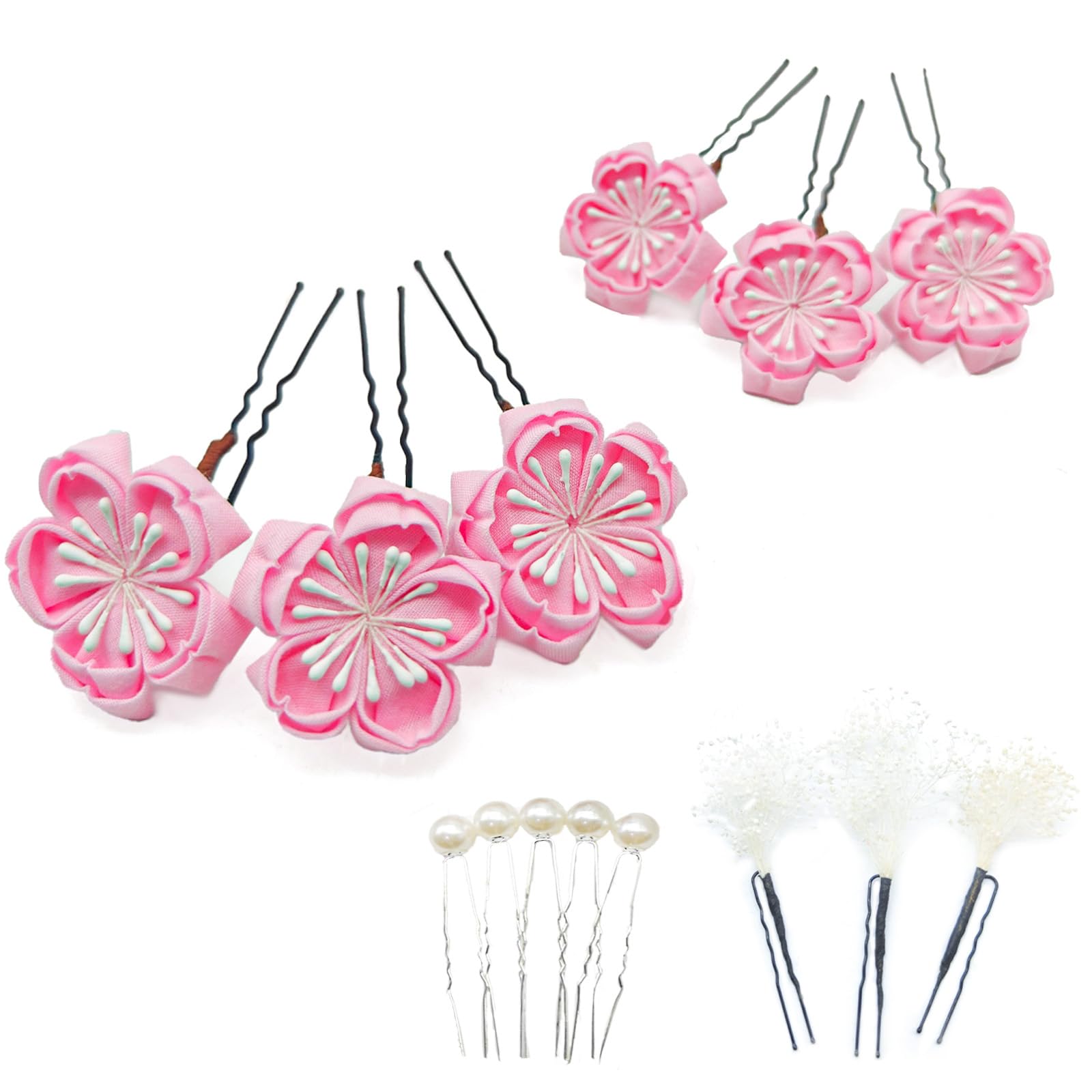 

Hair Tsumami Cherry Coming of Age Entrance Graduation Japanese Japanese Pink XG002 [JZOON] Ornament, Crafts, Blossoms, Gypsophila, Pearls, Ceremonies, рожевий