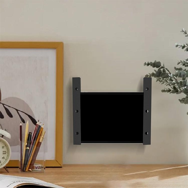 Vertical Laptop Storage Stand With AntiScratch Pad Secure Under Desk Mounting For Office And Home Use Space Efficient