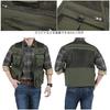 M's Life Outdoor Mesh Vest, Fishing, Photographer, Breathable, Quick-Drying, Multi-Function Jacket (Army Green, Size 4XL)