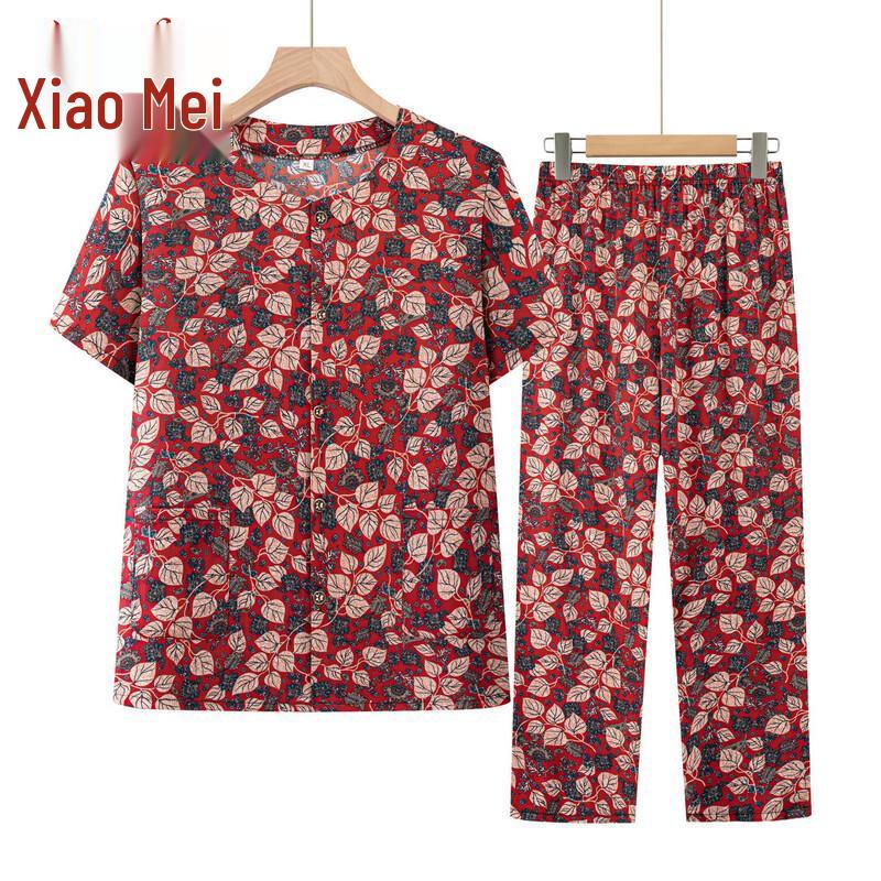 Women's Summer Cardigan Suit for Middle-Aged & Elderly