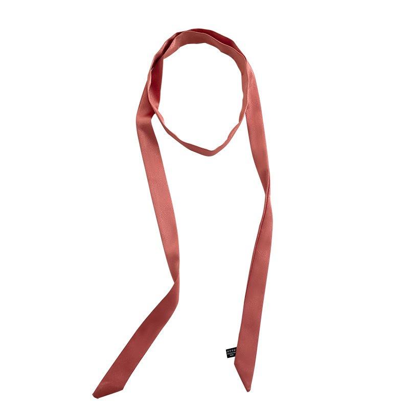 Silk Scarf, Long Strip, High-end Black Ribbon, Tie, Scarf, Neck Accessories, Matching Shirt, Thin and Narrow Strip, Tied Headband, Streamer.