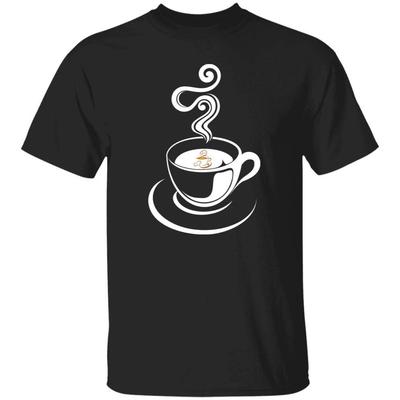 Simple Coffee Cup Unisex Shirt Gift Classic Coffee Lover Tee Black Dark Heather