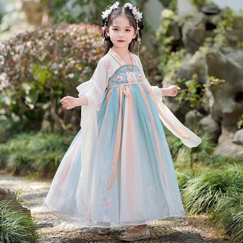 Girls' Summer Hanfu Dress