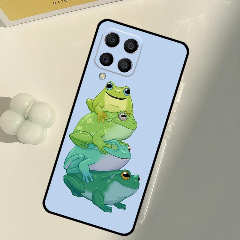 Cartoon Frogs For Samsung Galaxy M16 M06 M12 M55 M15 M35 M14 M34 M54 M11 M21 M31 M13 M33 M53 M32 M52 Case
