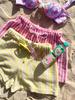 Aiemkeulleeo Terry Breeze Pants Lavender Yellow