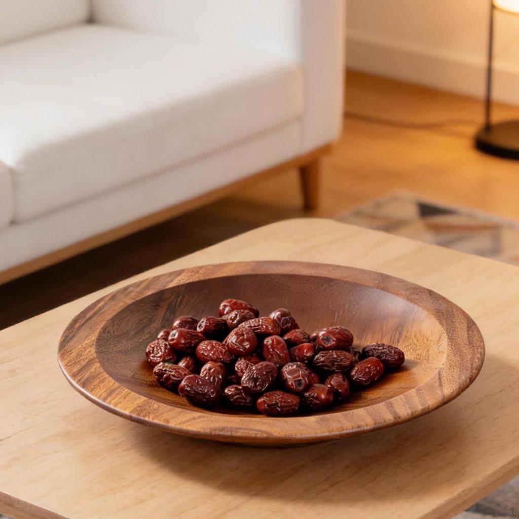 Style Decorative Wooden Salad Bowl for , Versatile Home Accessory
