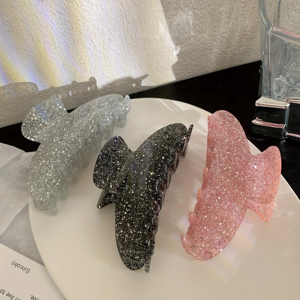 1 Stück Glitzer Haarspangen Modische Haarklammer Große Größe Geometrische Haarspange Elegante Damen Haaraccessoires