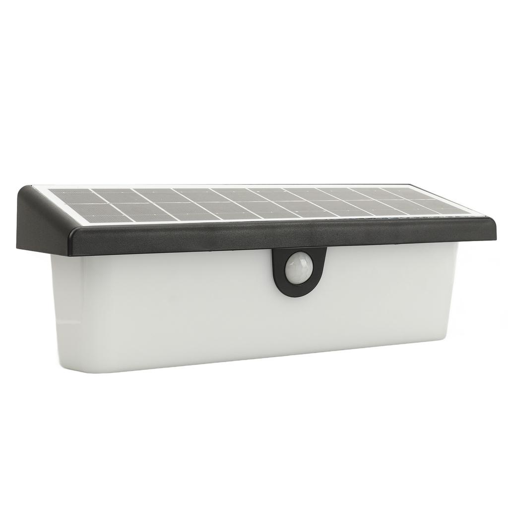 Outdoor Solar Wall Lamp ABS PC PIR Motion Sensor IP54 Waterproof Modern Solar Induction Fence Light for Garden Yard