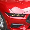 Auto-Frontscheinwerfer-Lampen-Dekorationsabdeckungen, ABS-Dekoration für Ford Mustang 2024 Up, Außenzubehör, gesmokt, schwarz