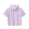 Anta Comfortable Short Sleeve Knitted Sports T-Shirt Women tops Purple 162527116-3
