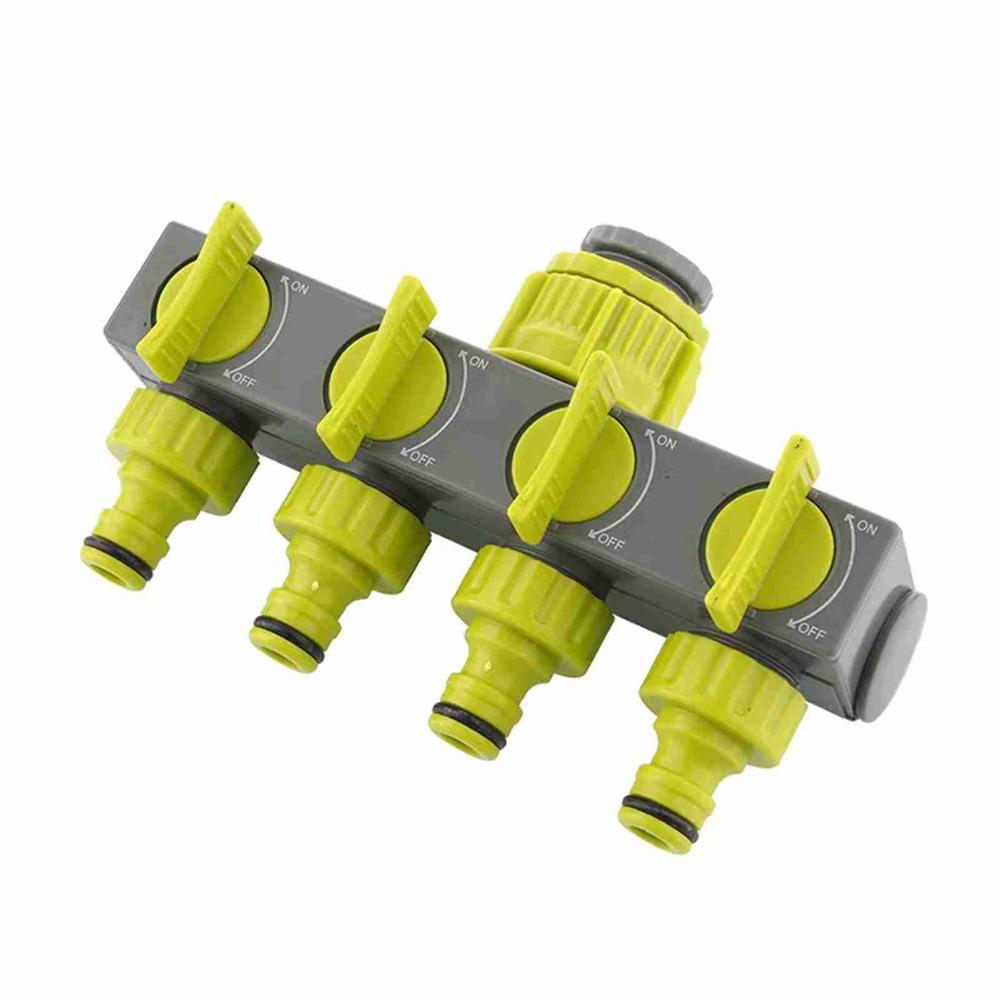 1/2  3/4  1  Threaded Inlet Garden Hose Splitter Faucet Water Pipe Connector  Garden Watering