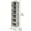 1pc Fabric Hanging Storage Rack - 6-layer Storage Bag, Non-installation Household Storage Organizer Bag, Large Capacity Hanging Organizer For Closet