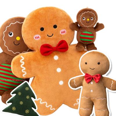 Cartoon Niedlichen Weihnachtsbaum Lebkuchenmann Plüsch Spielzeug Gefüllte Beschwichtigen Puppe Kekse Mann Kissen Wohnkultur Weihnachtsgeschenk