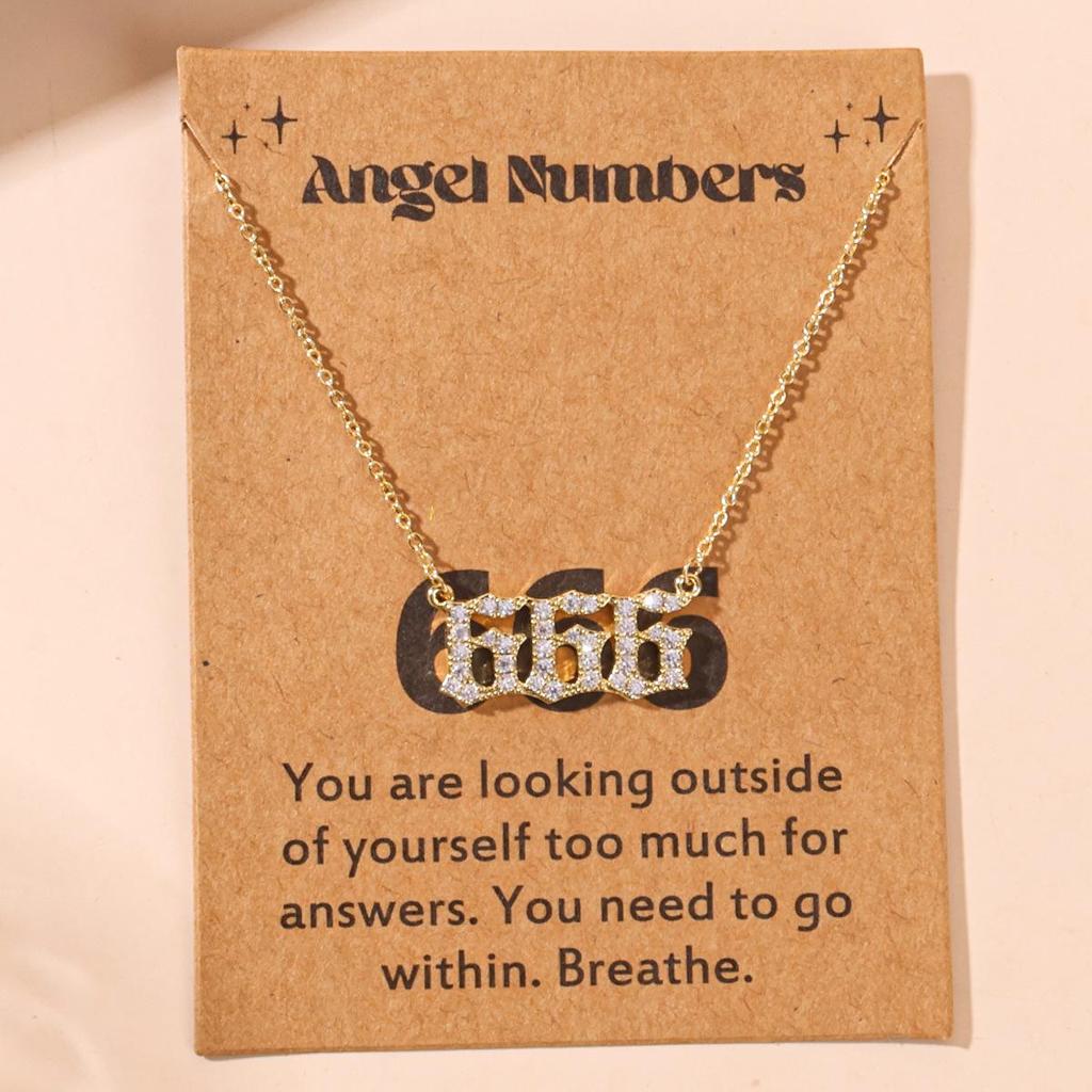 Gold 777 Diamond-Inlaid Necklace for Women - Versatile Clavicle Chain Pendant Jewelry