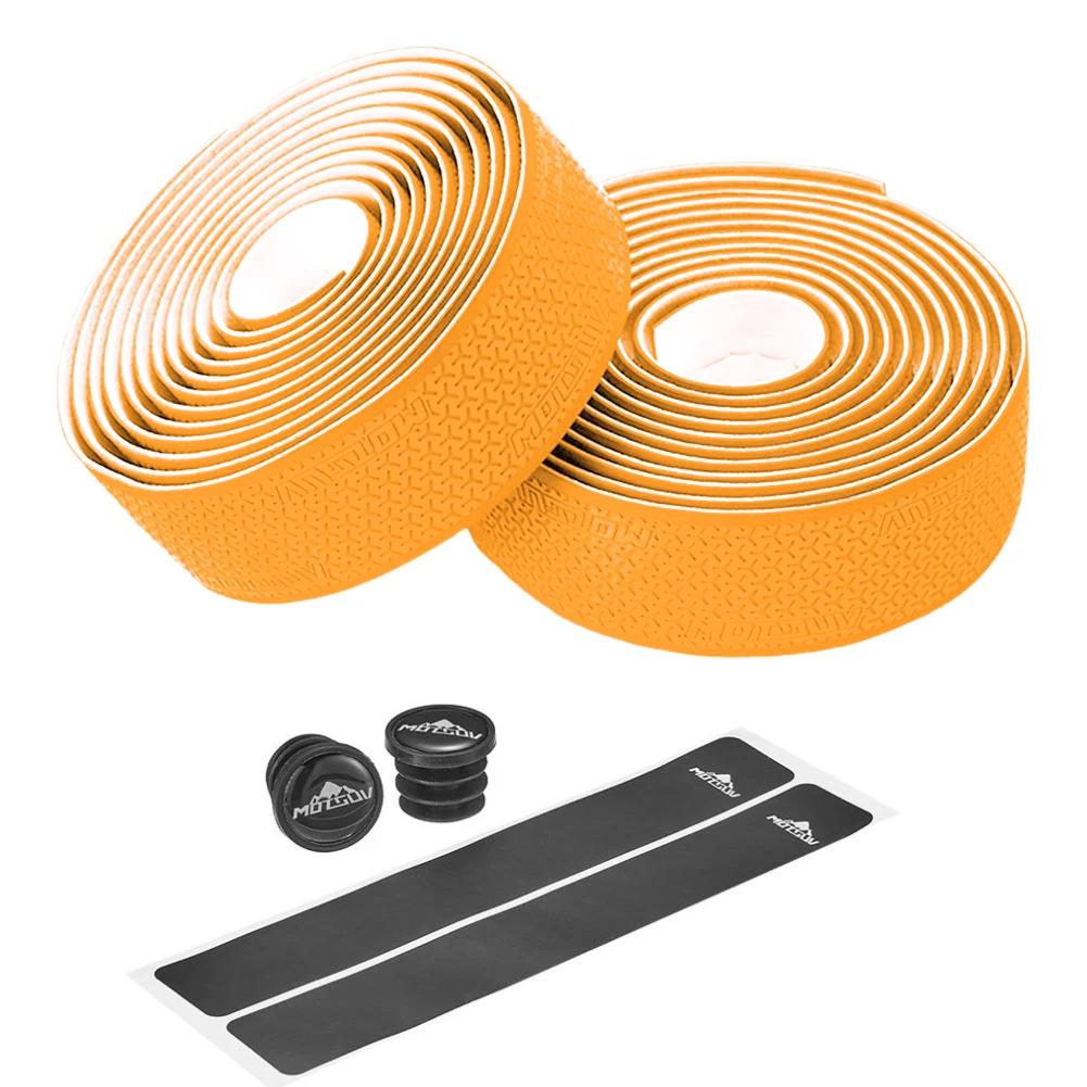 MUQZI PU EVA Handlebar Tape Anti-Slip Damping Road Bike Handle Belt Wraps Sweat Absorption Quick-drying Enhance Bike Grip