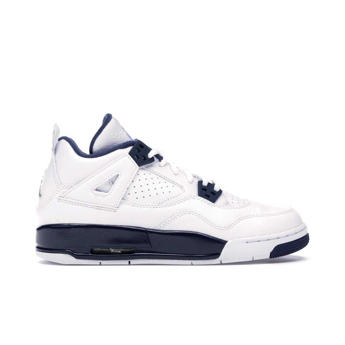 

Детские кроссовки Air Jordan 4 Retro LS GS Columbia White Midnight-Navy Legend-Blue 408452-107
