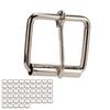 50 Pcs Belt Pin Buckle Metal Adjustable Strap Roller Buckles for Dog Collar Chest Strap Bags Leather Belt