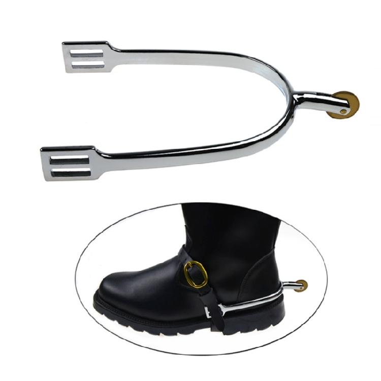 Premium Zincs Alloys English Spurs 30mm Neck Chrome Plated for Superior Control in Equestrians Activity