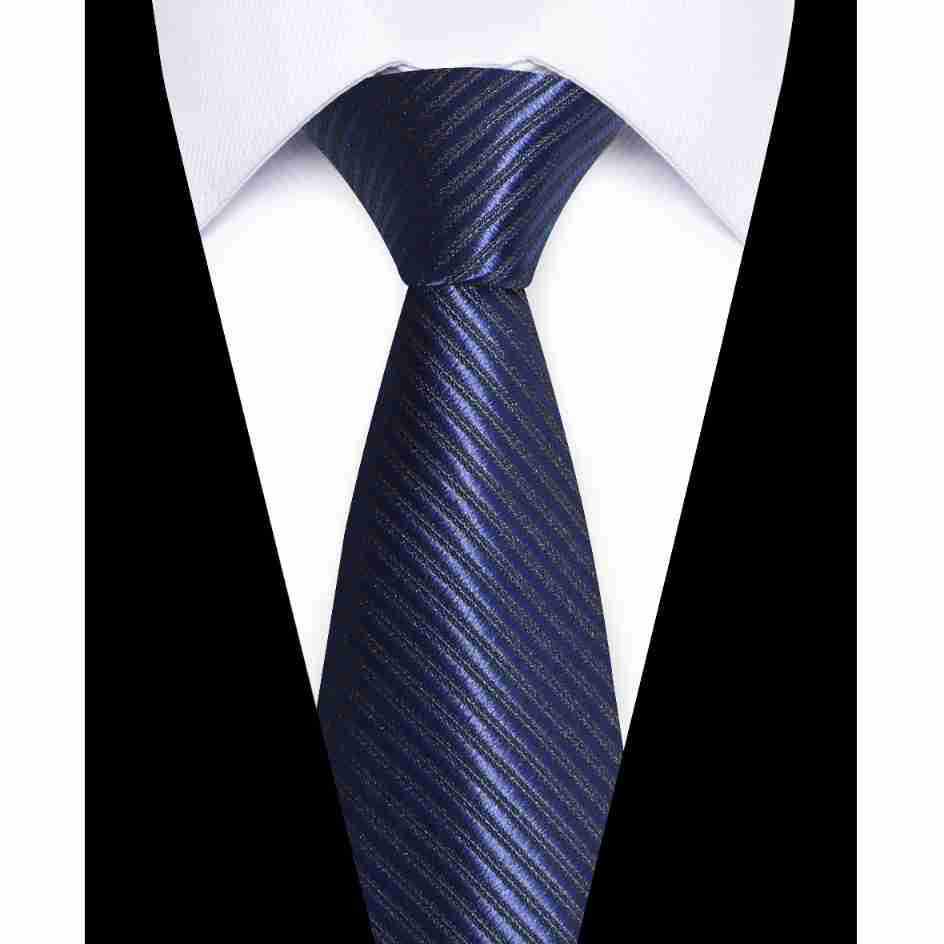 Elegant European & American Men's 8CM Hand-tied Silk Polyester Tie - Casual Business Style