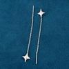 2026 Trendy 925 Sterling Silver Star Dangle Earrings for Women – Simple, Versatile, Fresh Design