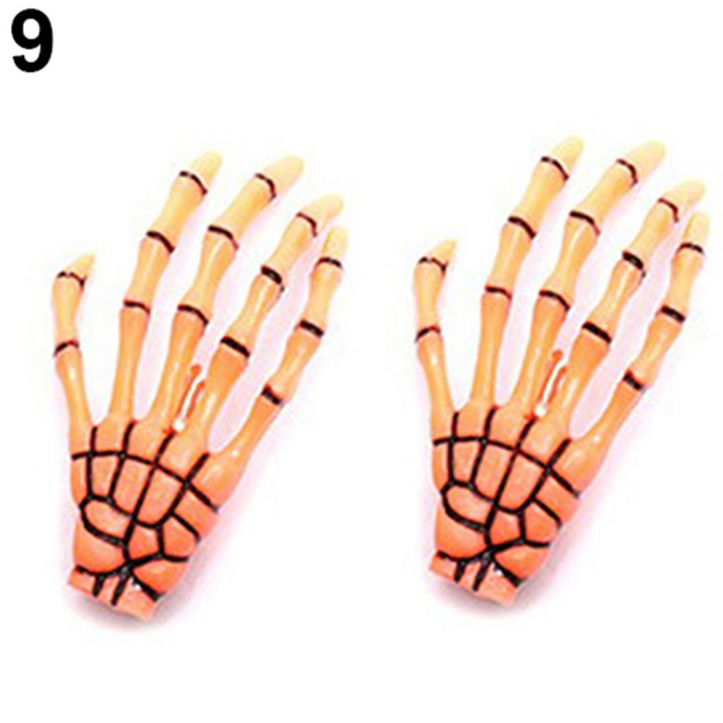 

Заколка для волос в виде костяных рук скелета