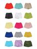 Damen Candy Farbe Elastischer Bund Beach Shorts - Übergröße, Lockere Passform, Weites Bein, Sommer Home & Sport Baumwoll-Leggings