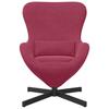 Egg Chair Burgundy 63 x 73 x 90 cm Velvet