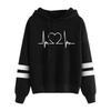 Autumn and Winter Long Sleeved Love Printed Hooded Sweatshirt 6993