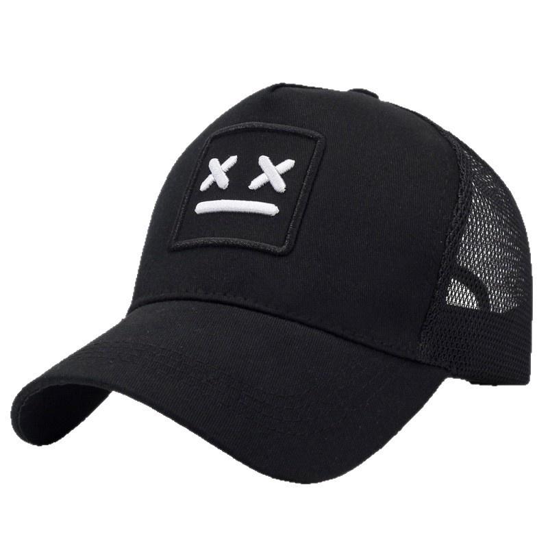 Unisex Embroidered Sporty Mesh Fabric Baseball Cap; Adjustable Sun Hat; Casual Well-fitting Trucker Cap for Spring/Summer