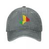 Flag Map of Mali Baseball Cap Ball Cap Beach Trucker Hat Cute Unisexs Hats Womens