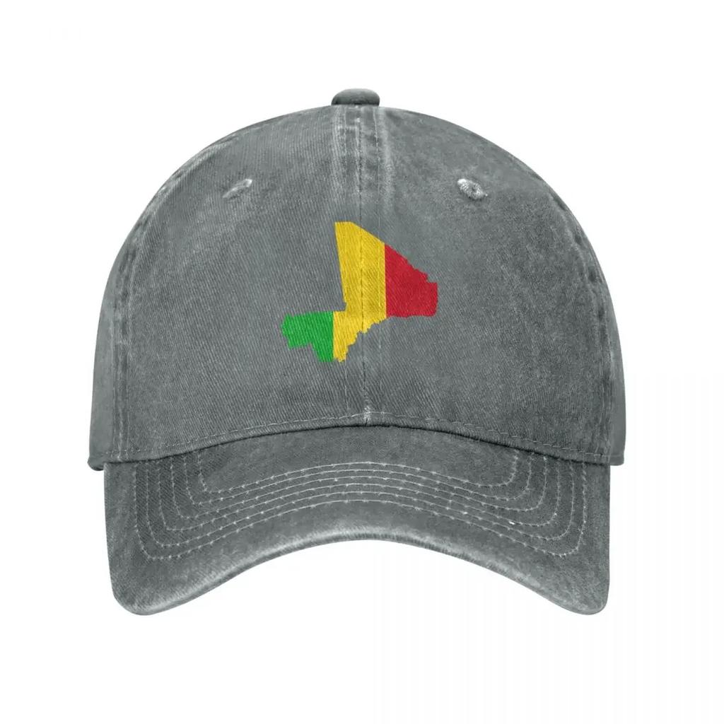 Flag Map of Mali Baseball Cap Ball Cap Beach Trucker Hat Cute Unisexs Hats Womens