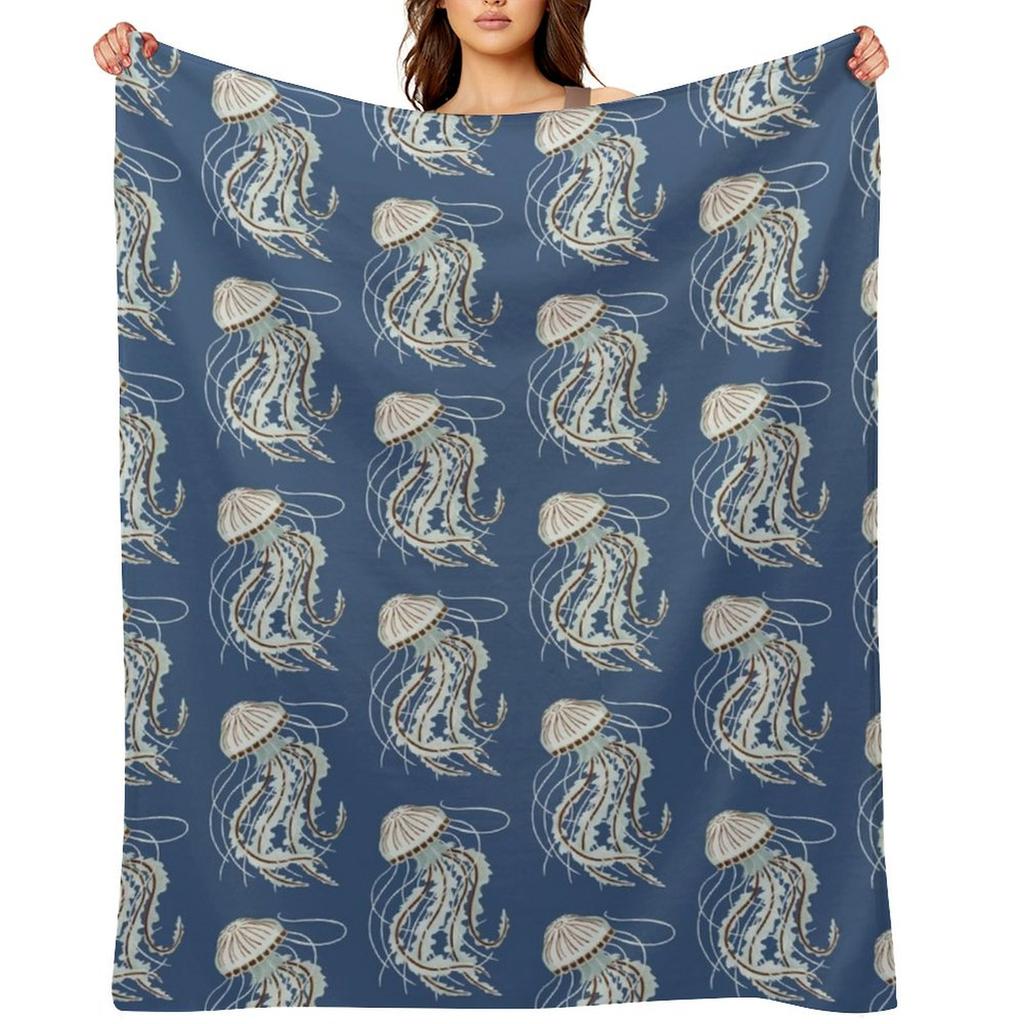 Translucent Jellyfish Throw Blanket Giant Sofa Loose Luxury Brand Single Blankets