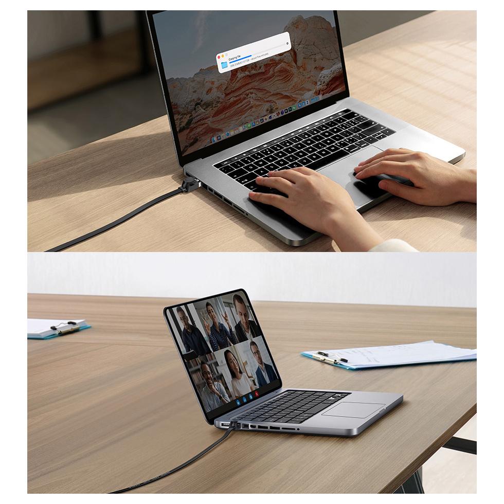 Baseus 15m High-Speed Flat Ethernet RJ45 Cable, 1Gbps, Black (Model: WKJS000301)