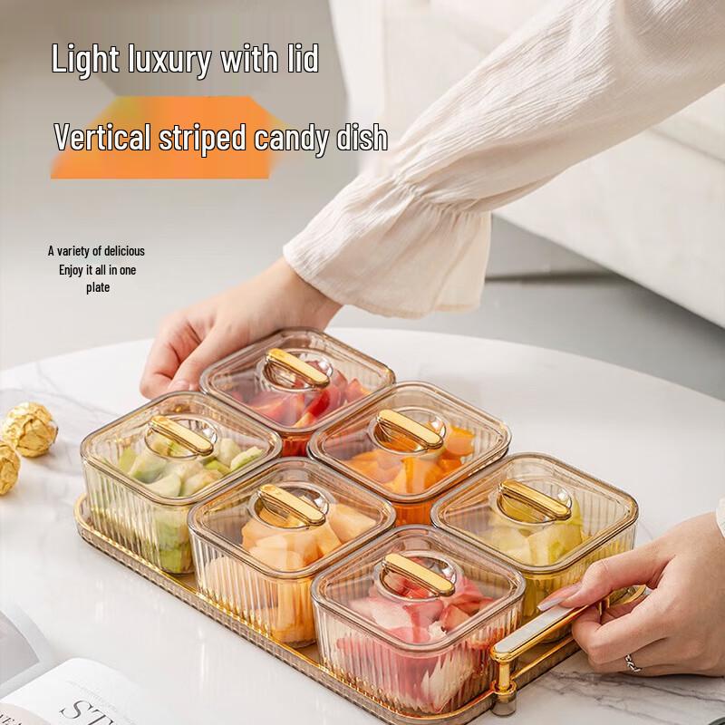 ME Vertical Stripe Multipurpose Serving Tray 6 Compartments