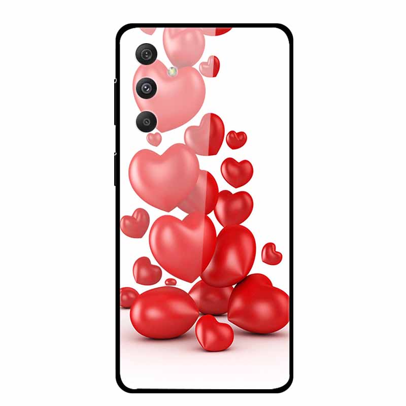 Tempered Glass Case For Samsung Galaxy S24 Plus Case Hard Glass Back Cover Soft Bumper For Samsung S24 Plus Phone Case S24Plus
