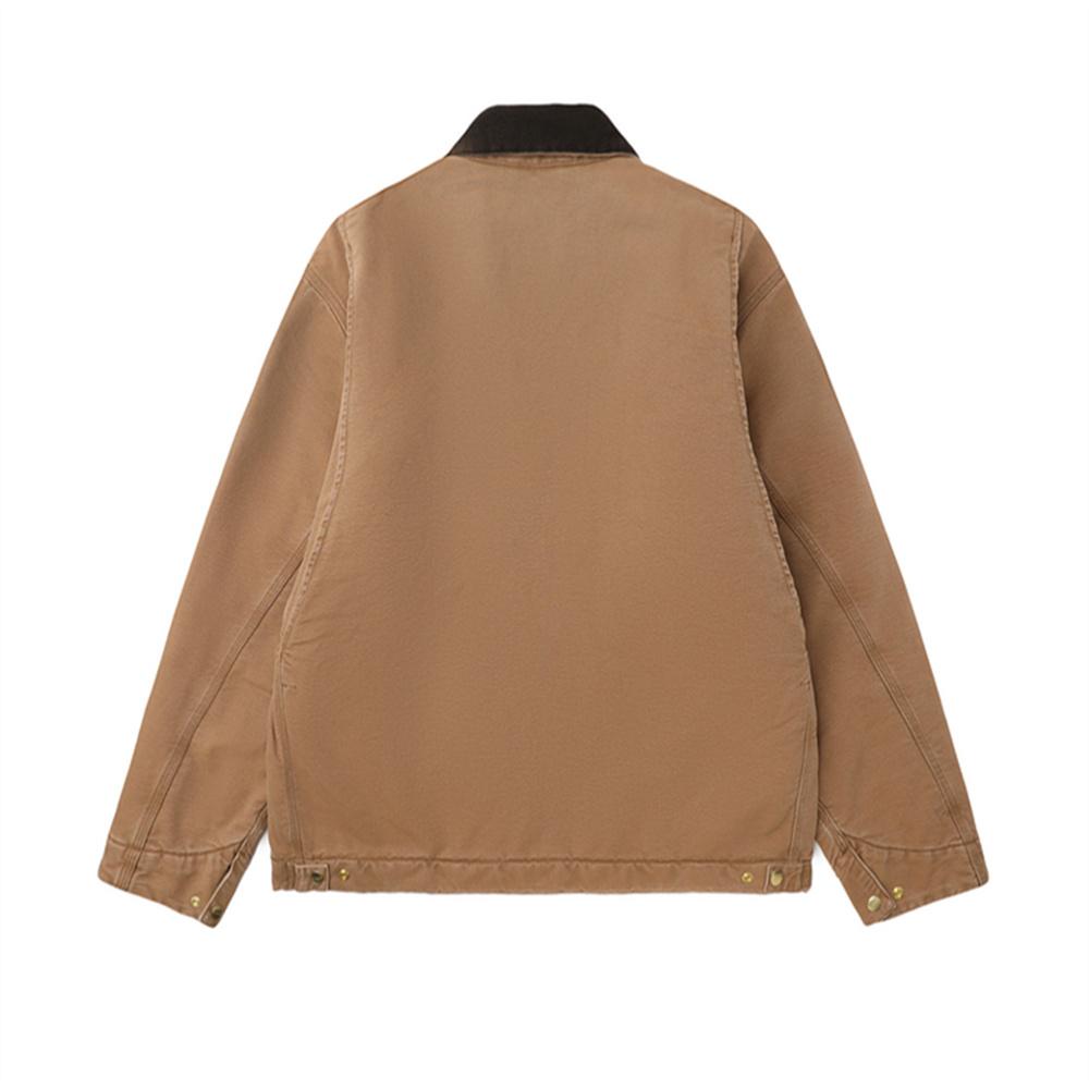 Carhartt WIP Veste Detroit OG FW25 Coupe ample classique Fermeture éclair Confortable Simple Manches longues Vestes pour homme I035614-00S-4O