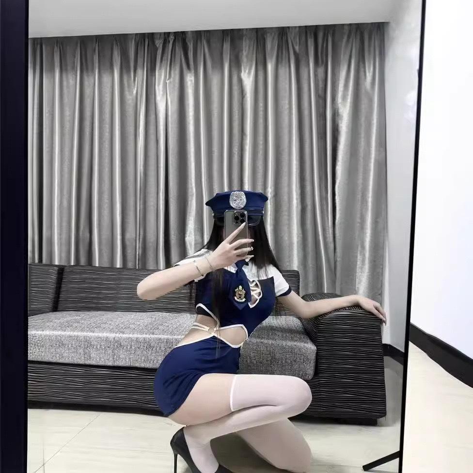 Sex underwear sexy pure desire hollow female police stewardess female police suit royal sister hip skirt